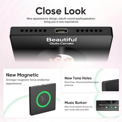 Fridgebeats™,Personalized Fridge Magnet Decorative Music Fridge Magnets Refrigerator Best Gift Girl Friend Wife Home Decor Aiman