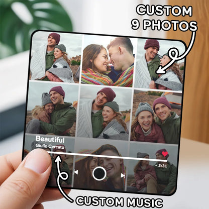 Fridgebeats™,Personalized Fridge Magnet Decorative Music Fridge Magnets Refrigerator Best Gift Girl Friend Wife Home Decor Aiman