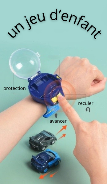Utilisation enfant voiture rc télécommandée par montre